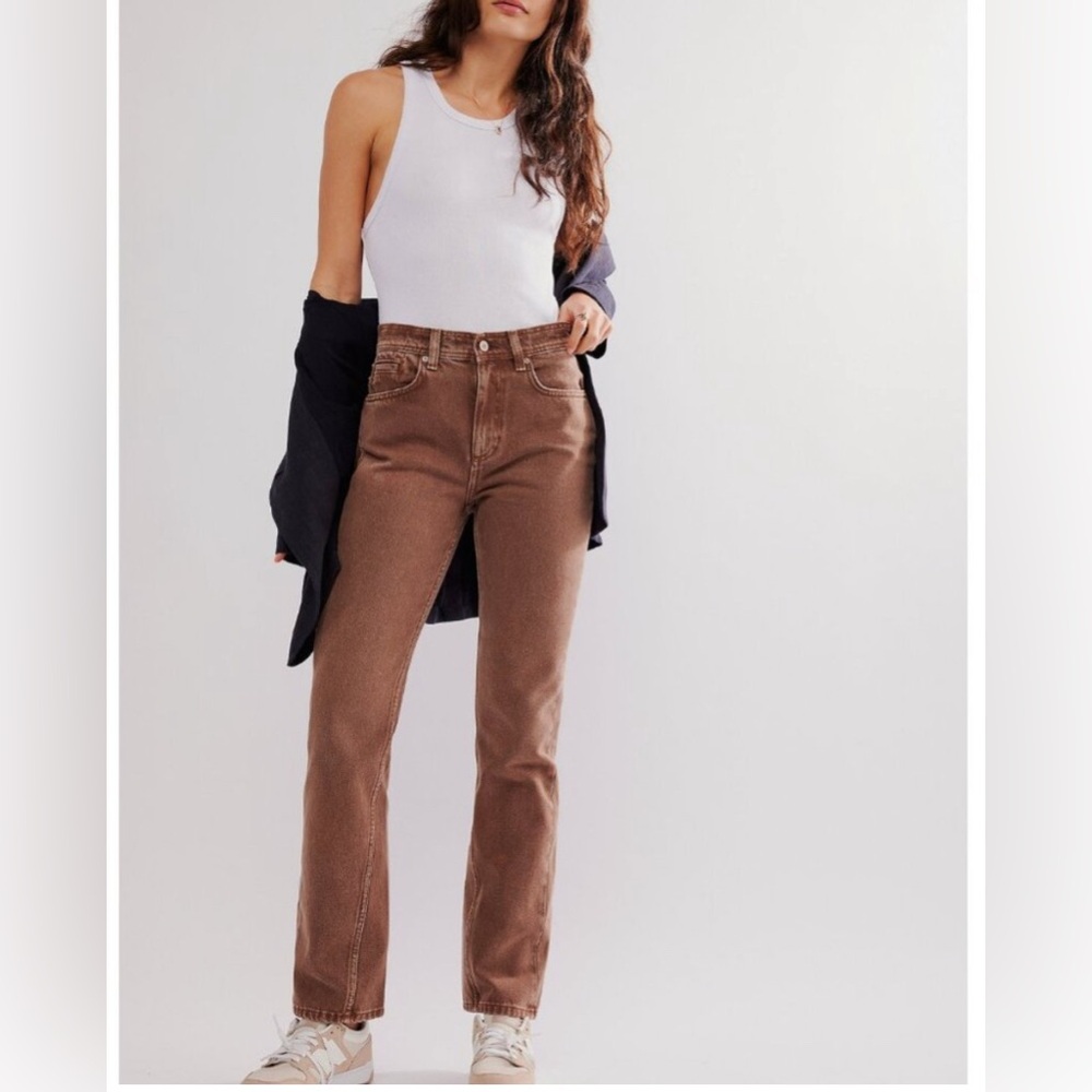 Free People We the Free Xena slim straight leg jeans